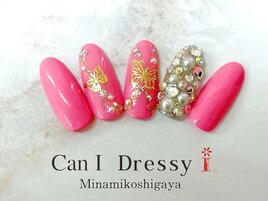 埋め尽くしキラキラ和柄ネイル