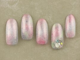 カラフルマグネットネイル