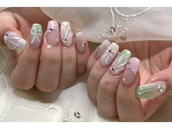 ティアリス(NAIL SALON TIARIS)/夏ネイル 貝殻ネイル