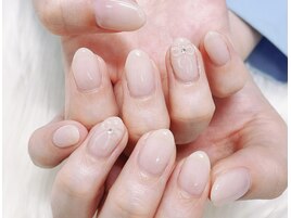 大槻担当★シンプルリボンネイル