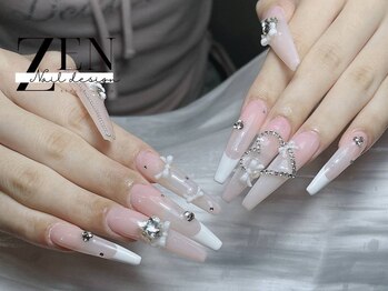 ゼン ネイル デザイン 池袋(ZEN NAIL DESIGN)/長さだしやり放題×つけ放題