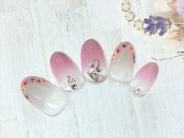 押し花　グラデ　ラベンダー