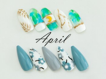 エイプリルプラス(April plus)/クリアネイル& マリメッコ