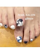 ネイルサロン グリッター(NAIL SALON glitter)/浴衣フットネイル