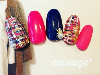 ネイル―ジュ 札幌大通店(nairouge*)/ツィードネイル♪