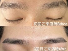 サロン ド ブルー 五反田(salon de blue)の雰囲気（回数を重ねるごとにより自然で綺麗な眉を演出できます。）
