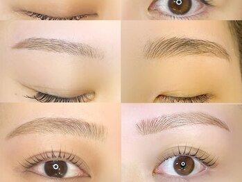 イハナ(IHANA)の写真/【話題のアイブロウメニュー！】垢抜け眉毛をつくる♪まつ毛と眉毛の同時施術も可能なので忙しい方にも◎