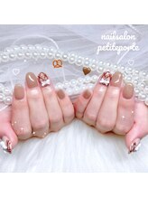 プティポルト(petite porte)/ブラウンチェックネイル♪