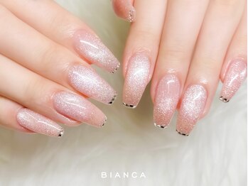 ビアンカ 亀戸店(Bianca)の写真/シンプルネイルは上品さUP♪アートなしシンプルコース¥5500◎マグネット＋¥1650★ホログラム＋¥550
