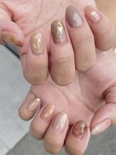 フレイムス アイラッシュ アンド ネイル(FRAMES)/柔らか秋色ニュアンス