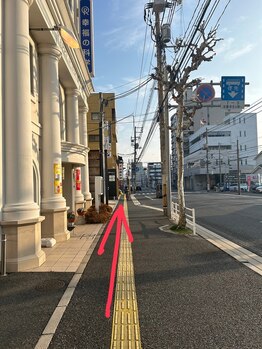 モアビューティー 庚午店(MORE BEAUTY)/そのまま真っ直ぐ進むと