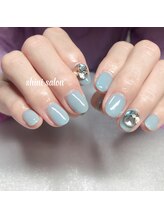 シンイサロン(shini salon)/#ビジュー#ブルー