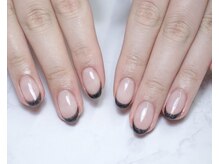 ベルフィオーレ 拝島店(bel fiore)/ラメフレンチネイル　透明感