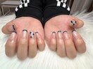 フレンチネイル×ハート