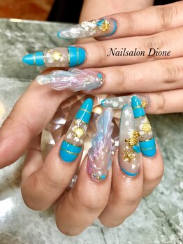 ネイルサロンアンドスクール ディオネ(Dione)/スカルプ～夏デザイン～