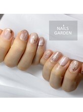 ネイルズガーデン(NAILS GARDEN)/ミラーのフラワーネイル