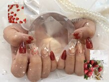 キャンディドロップネイル(CANDY DROP NAIL)/赤×マグネイル