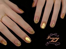 ドリーミー ネイル 上野(Dreamy Nail)/ゴールドネイル