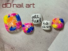 ディーディーネイルアート(dD nail art)/フットdesignアートコース¥7,700