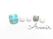 アヴィニール 表参道(Avenir)/ふんわりチェックネイル