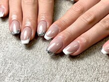 ネイル マックスケリー 神戸(MAXKELLY)/ガラスフレンチネイル