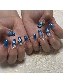 夏グラデーションネイル