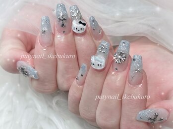 プティネイル 池袋(Puty Nail)/フラッシュキティちゃんネイル