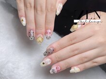ゼン ネイル デザイン 池袋(ZEN NAIL DESIGN)/長さだしやり放題×つけ放題
