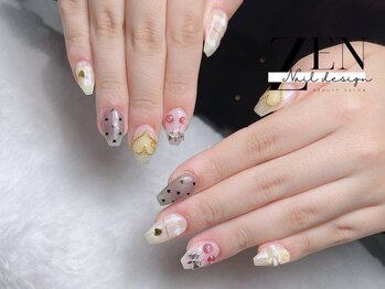 ゼン ネイル デザイン 池袋(ZEN NAIL DESIGN)/長さだしやり放題×つけ放題