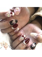 トータルサロン 白べぇーっ プラス/バレンタインネイル