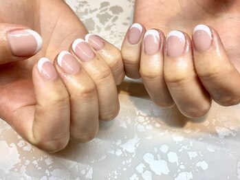 レアレアネイル(Lealeanail)/【パラジェル】ホワイトフレンチ