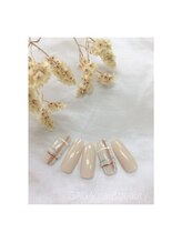 ガガ ネイルアンドビューティー(GAGA)/（定額）ちゅるん秋チェックnail