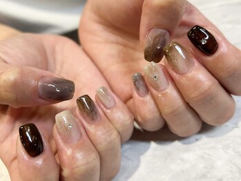 ネイルアルケー(Nail ARCHE)/くすみカラーニュアンス