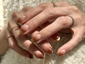 ガレリア エレガンテ 栄店(GALLARIA Elegante)/グラデーションとミラーフレンチ