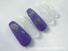 ハニービービー(Honey Bee Bee)/シンプル花火ネイル