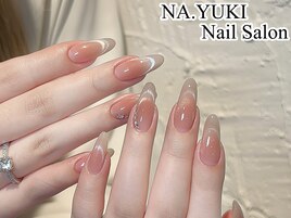 ピンクマグネットフレンチネイル