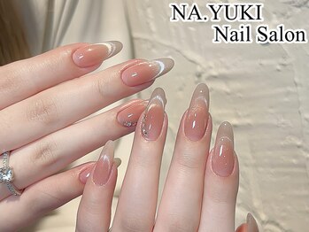 ピンクマグネットフレンチネイル