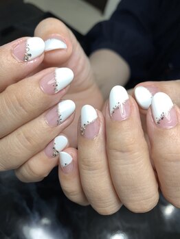 レディグリッター(Lady glitter)/斜めフレンチ