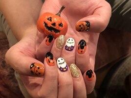 ハロウィンネイル