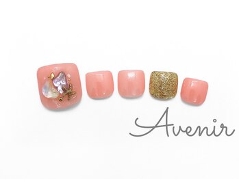 アヴィニール 表参道(Avenir)/サマーオレンジネイル