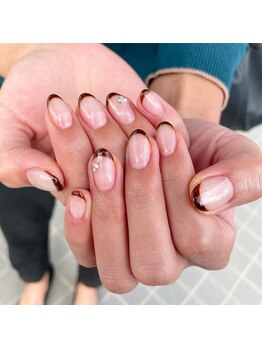 ミントリーフ バイ リート(Mint leaf by Reat)/べっ甲ブラウンフレンチ