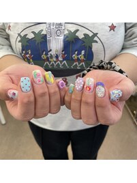 colorful Spring nail