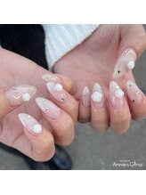 アニーアンドジーノ ウタヅ(Annie&Gino utazu)/宇多津 &nbsp;白薔薇ネイル