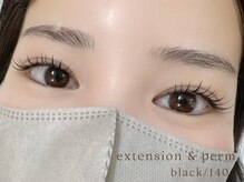 リル(Rire)/LEDエクステ140本×まつげパーマ