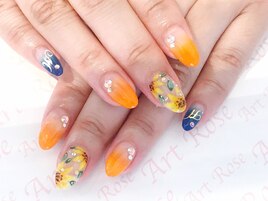 ひまわりネイル