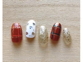 チェック×ハート