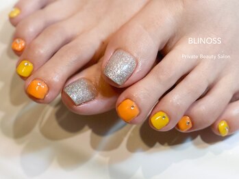 ブリノス(BLINOSS)/ビタミンカラー×ラメ☆フット