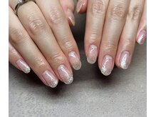 ハズグラスネイル(Haze Grass nail)/ラメグラデーション