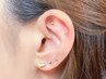 気軽に耳つぼ!【耳つぼジュエリー】シンプルLightコース/両耳10粒/40分/¥2800