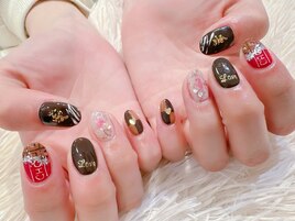 ＃バレンタインネイル